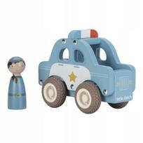 Medinis policijos automobilis su figūrėle Little Dutch, mėlynas