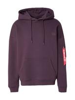 ALPHA INDUSTRIES Megztinis be užsegimo 'Essentials' slyvų spalva / raudona / balta