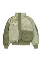 ALPHA INDUSTRIES Demisezoninė striukė alyvuogių spalva / pastelinė žalia