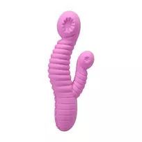 Into The C Seapuss Warming Rippled Rabbit Vibrator Purple 21cm