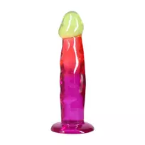 Doc Johnson Classic Dong 7.5" Rainbow - Flexible Anatomic Model 19.1cm