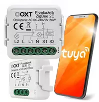 OXT Mini 2 kanalų ZigBee Tuya išmanusis jungiklio modulis