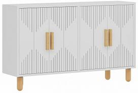 Konsolinis staliukas Kalune Design Roger, balta sp./medžio sp., 29.6 cm x 120 cm x 73.6 cm