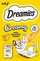 Skanėstas katėms Dreamies Creamy M4E14C7, sūris, 0.01 kg, 4 vnt.