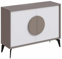 Konsolinis staliukas Kalune Design Gora 110, balta sp./mocha sp., 35.6 cm x 110 cm x 82 cm