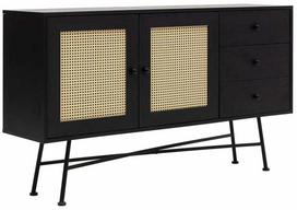 Konsolinis staliukas Kalune Design Nala 160, juoda sp., 40 cm x 160 cm x 90 cm