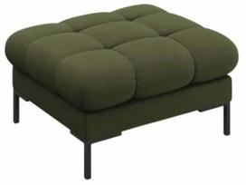 Pufas Cosmopolitan Design Bali Neve 39, juoda sp./žalia sp., 60 cm x 60 cm x 41 cm