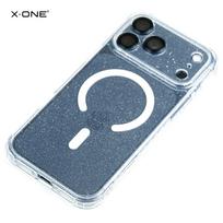 X-ONE Dropguard Pro compatible with MagSafe for iPhone 18 Pro / 17 Pro glitter white