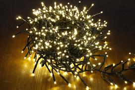 Elektrinė girlianda CLUSTER, 3000 LED, IP44, 12 W, šiltai balta, 22 m