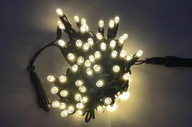 El. lauko girlianda, IP65, 230-240V, 100 LED, 8,6 W, šiltai baltos sp., sujungiama, 9,9 m
