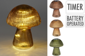 Elektrinė LED dekoracija MUSHROOM, 10 LED, (elementai 3 x AAA neįeina), ø16,5x20,5cm