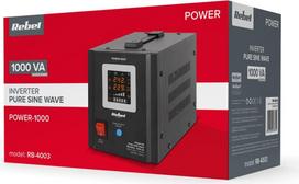 Rebel POWER-1000 Uninterruptible Power Supply - converter with pure sine wave and charging function 12V 230V 1000VA/700W