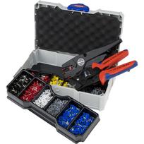 KNIPEX antgalių užspaudimo rinkinys 97 90 16 su replėmis ir nužievintuvu
