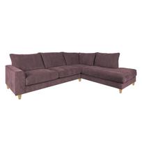 Kampinė sofa LAYLA RC Pilka rožinė Dešininė