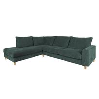 Kampinė sofa LAYLA LC Žalia Kairinė
