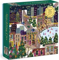 Dėlionė GALISON Joy Laforme Sparkling City Foil Puzzle, 1000 det., kvadratinėje dėžutėje