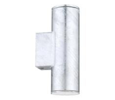 Eglo 30911 - LED lauko sieninis šviestuvas RIGA 2xGU10/2,8W/230V IP44 sidabrinis