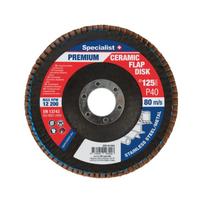 Specialist Ceramic PREMIUM lapelinis šlifavimo diskas 125 mm P40