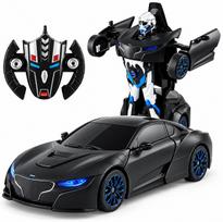 Pulteliu valdoma mašina-transformeris, juodas, Rastar