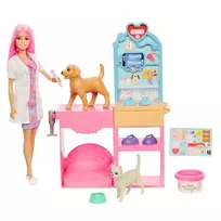 Lėlė Barbie Fast Cast Veterinarian Clinic JFX93