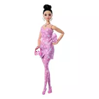 Lėlė Barbie Deluxe Style #11 Pink Denim Star-Print Dress JJN71