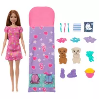 Lėlės ir aksesuarų rinkinys Barbie Puppy Pajama Party HXN01