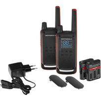 Motorola Talkabout T82 nešiojamosios radijo stotelės su įkrovikliu, 2 vnt., geltonos
