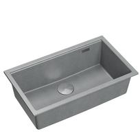Virtuvinė plautuvė Quadron Logan 110, granitas, 76 cm x 45 cm x 23.5 cm, nerūdijančiojo plieno sp./sidabro sp.