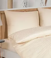 Riposo Satino užvalkalas pagalvei Stripe Champagne 40x60 cm