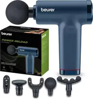 Beurer masažinis pistoletas PowerReload, 5 intensyvumo lygiai, 5 antgaliai, 10638