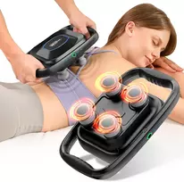 BOB AND BRAD masažinis pistoletas TheraPanel su 4 galvutėmis, USB-C