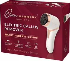 Own Harmony elektrinis pėdų šveitiklis su dulkių surinkimu, 2 greičiais ir 3 ritininėmis galvutėmis CR2100