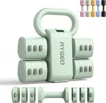 RYGEO reguliuojamas 2-in-1 hantelių ir svarmens rinkinys 1–5.5kg XW-HLZH-PK01