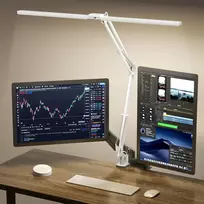SKYLEO LED stalinė lempa su spaustuku, 24 W, 2400 lm, nuotolinio valdymo pultu, B002
