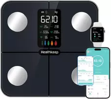 Healthkeep išmaniosios kūno sudėties svarstyklės su pulso matavimu, 180 kg, FG2016LB