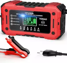 YDBAO akumuliatorių įkroviklis 12 V 15 A AGM GEL EFB LiFePO4