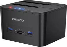 FIDECO diskų prijungimo stotelė SATA HDD ir SSD, USB 3.0, 36 TB, YPZ04-S2HC