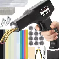 HYHJMISTY plastikų suvirinimo aparatas 220 W su 800 kabėmis ir 56 strypais H220
