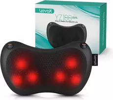 VOYOR-HEALTH Shiatsu masažinė pagalvė kaklui ir nugarai su šildymu, 6 mazgais YZ100