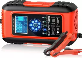Husgw akumuliatorių įkroviklis 12 V/24 V, 10 A, su LCD ekranu ZYX-J50