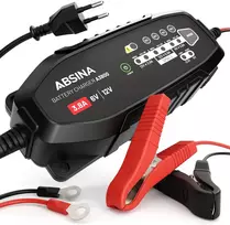 ABSINA akumuliatorių įkroviklis 6 V ir 12 V, 3,8 A, LiFePO4 ir švino rūgšties, 301008