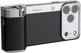 Ausinės Telefono fotoaparato rankena - PGYTECH Retrova Grip Kit iPhone 17 Pro Max grafito juoda