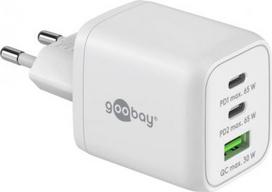 Goobay 65 W USB-C PD GaN Multiport Fast Charger Nano, White | Goobay | 65 W USB-C PD GaN Multiport Fast Charger Nano 64754 | 4040849647543
