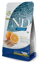 FARMINA N&D OCEAN - CAT Dry Herring&Orange NEUTERED ADULT 1,5 kg