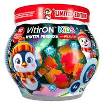 VitirON Kids Winter friends, 50 kramtomųjų guminukų