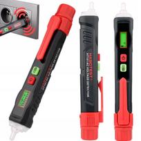 Bekontaktis įtampos ir fazės testeris Habotest HT101 su LCD ekranu ir LED žibintuvėliu