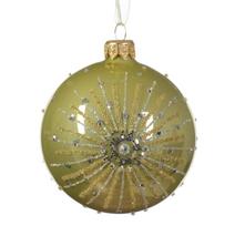 Kalėdinis eglės žaisliukas DECORIS Balloon Star Burst, pistacijų sp., 8 cm, 1 vnt