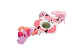 Kačių žaislas HIPPIE PET, su virvele, rožinės sp., 2 m
