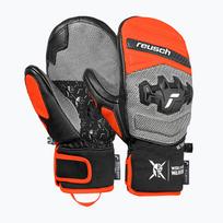 Vaikiškos slidinėjimo pirštinės Reusch Worldcup Warrior GS Mitten black/silver/fluo red