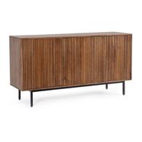 Natūralios spalvos iš mango masyvo šoninė spintelė 140x75x40 cm Tadita – Bizzotto